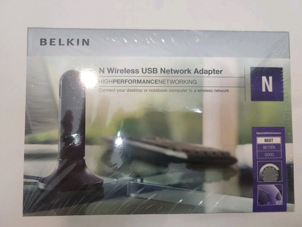 BELKIN N Wireless USB Adapter Enhanced Speed & Coverage P58560- C F5D8053
